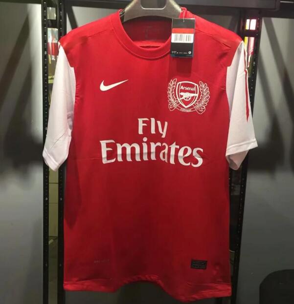 2011-12 Arsenal Retro Home Kit Soccer Jersey